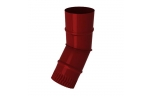 Колено стальное для водостока, диаметр 160 мм RAL 3011 коричнево-красный
