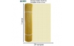Садовая сетка пластик ПРОФИ квадратная ячейка 15х15 мм, 1х20 м, желтая
