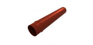 Труба водосточная, диаметр 200 мм длина 0.6 м RAL 3011 коричнево-красный