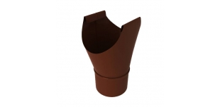 Воронка стальная сливная диаметр 180/160 мм RAL 8017 шоколадно-коричневый