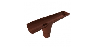 Канадка стальная водосточная, диаметр 220 мм RAL 8017 шоколадно-коричневый