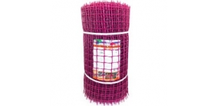 Садовая сетка пластик ПРОФИ с квадратной ячейкой 33x33 мм, 0.5x20 м, розовая
