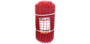 Садовая сетка пластик ПРОФИ с квадратной ячейкой 33x33 мм, 0.5x20 м, красная