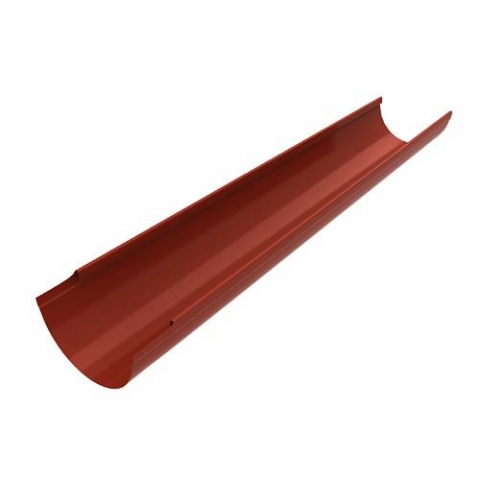 Желоб водосточный 100 мм длина 2 м RAL 3011 коричнево-красный