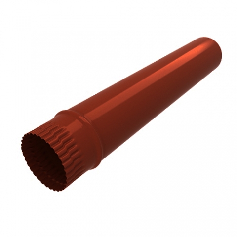 Труба водосточная, диаметр 200 мм длина 0.6 м RAL 3011 коричнево-красный