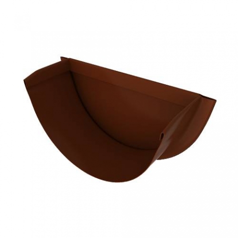 Заглушка желоба, диаметр 180 мм RAL 8017 шоколадно-коричневый