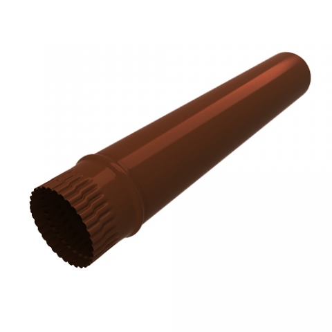 Труба водосточная, диаметр 180 мм длина 0.6 м RAL 8017 шоколадно-коричневый