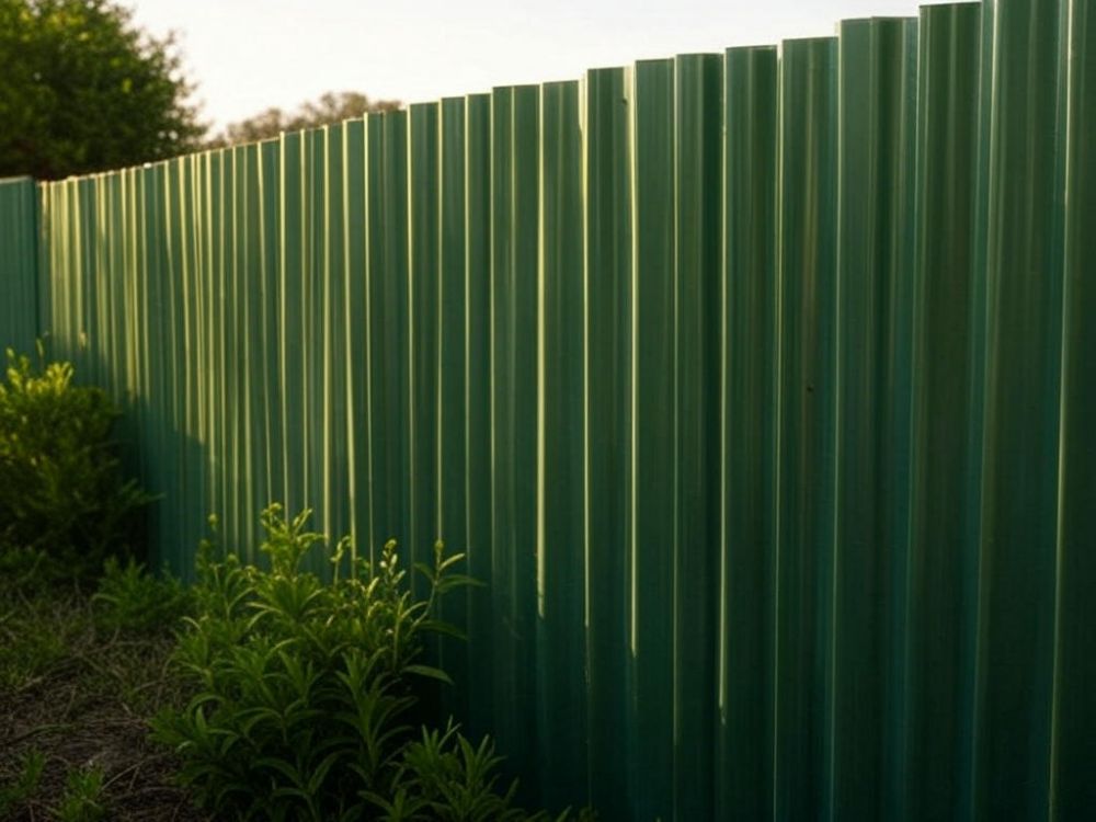 Как построить забор из профнастила