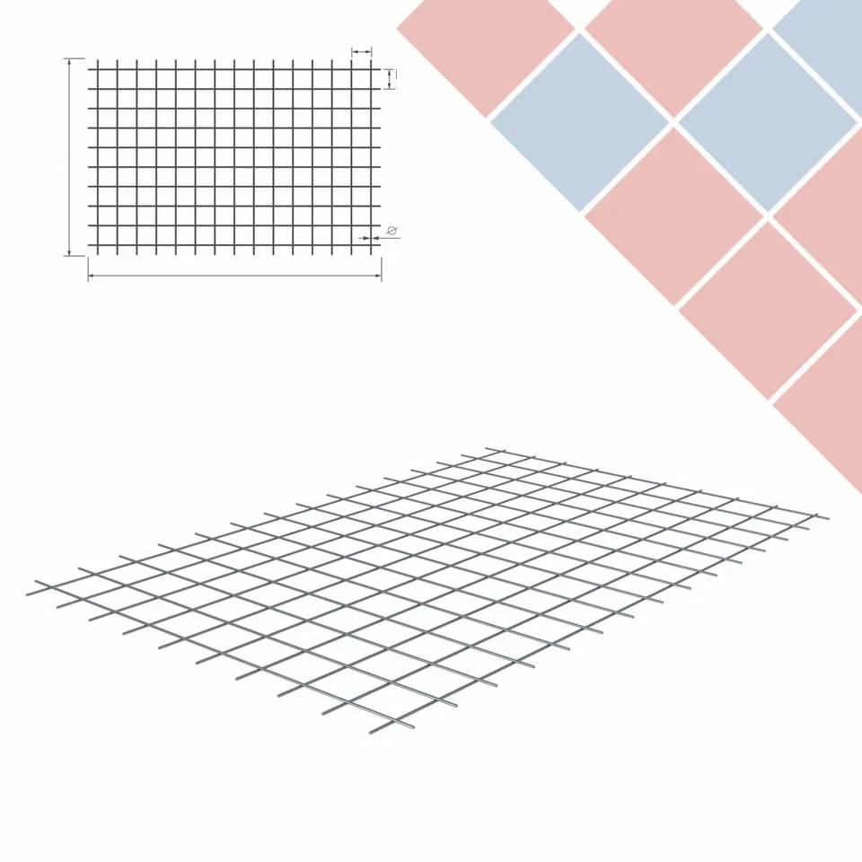 Сетка сварная дорожная 200х200х12 раскрой 2х6 ГОСТ 23279